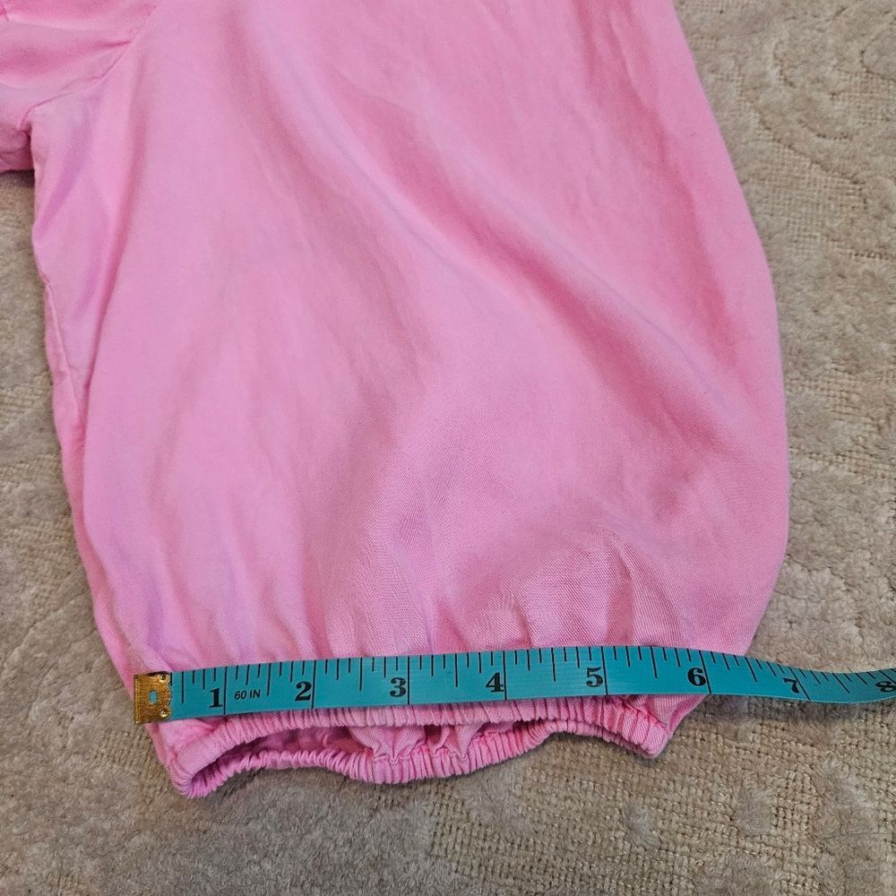 Crown & Ivy Top Women Sz 3X Pink Ruffle V-neck Pullover 100%Tencel Lyocell - Picture 8 of 10